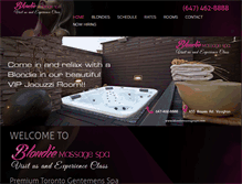 Tablet Screenshot of blondiemassagespa.com